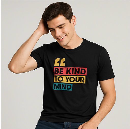 Limitless Vibes Printed Round Neck T-Shirt